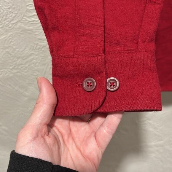 L.L. Bean chamois 100% flannel shirt jacket size small - Picture 6 of 6